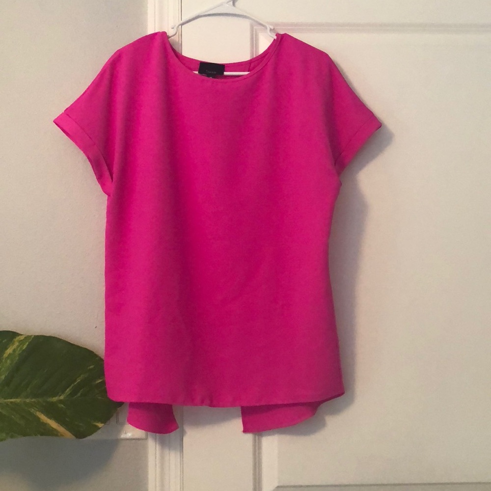 Open Back Pink Top